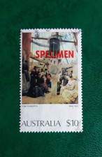 1974- Australia- 10$-Quadro di T.Roberts- usato-SPECIMEN- raro-