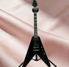 Black Flying V Electric Guitar