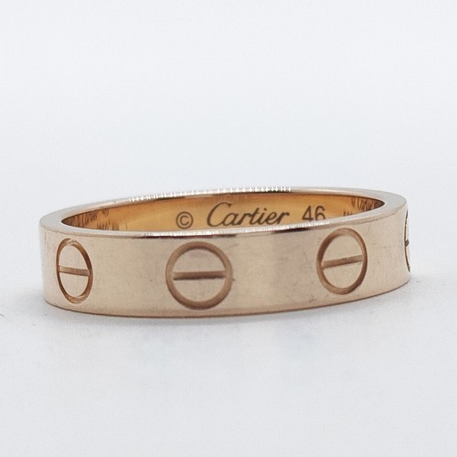 Anello cartier mini love - mini, oro