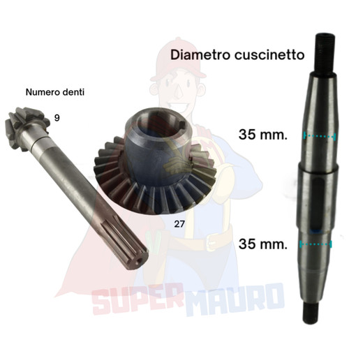 Valpadana kit coppia conica - kit,