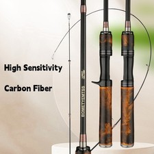 Canne da Pesca Esca 1,8M Spinning Casting Canne Fibra di Carbonio Pali Ultra Leggeri Veloci