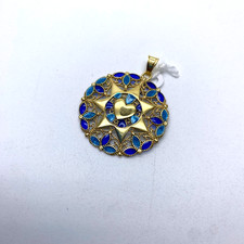 CIONDOLO ARGENTO 925, la presentosa gioiello artigianale tipico d' Abruzzo P203