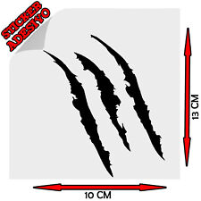 Sticker Adesivo Decal Graffio Graffi Artigli Artiglio Claw Auto Moto Casco Car