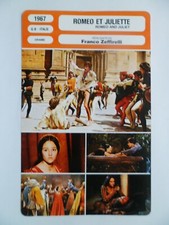 CARTE FICHE CINEMA 1967 ROMEO