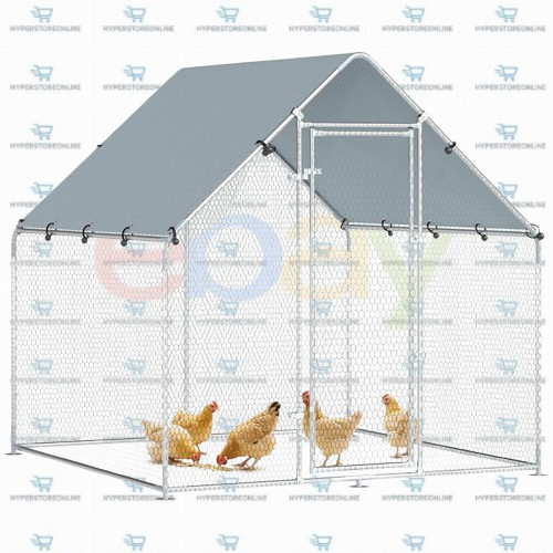 Pollaio acciaio zincato 2x2x2m - pollaio,