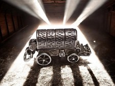 Ciondolo argento antico Carro
