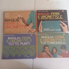 Maglia: ferri e uncinetto serie 4 volumi  Tutto Modelli Libri Maria Rosa Giani