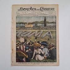 domenica del corriere 1910 n°18 ● NATALE DI ROMA A VILLA BORGHESE