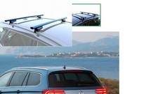 BARRE PORTATUTTO ACCIAIO VOLKSWAGEN PASSAT ALLTRACK ANNO 2014 CON RAILS 4 SERRAT