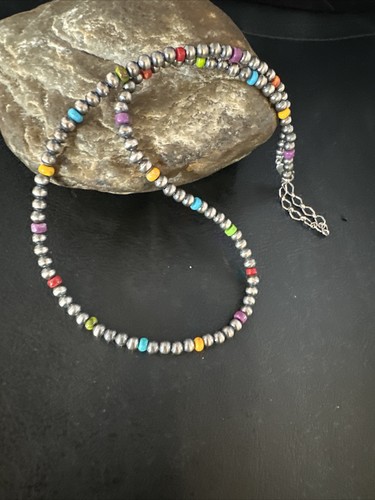 Collana multicolore argento - in,
