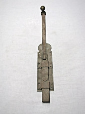 Chiavistello paletto antico ferro per porta vintage chiusura catenaccio vecchio