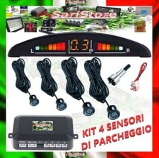 Kit 4 Sensori Parcheggio Acustici DISPLAY LED Centralina Auto Camper SUV Furgone