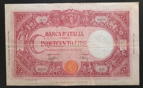 500 lire grande - c, b.