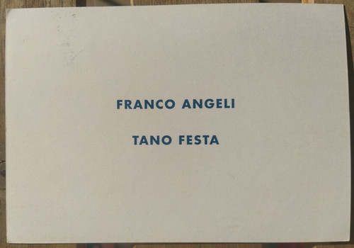 Franco angeli tano festa - tano,