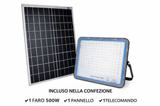 Faro Solare 500W LED Esterno