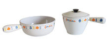  LE CREUSET FONDUE SAVOYARDE ET BOURGUIGNONNE HARMONIC LOT 2 CAQUELONS