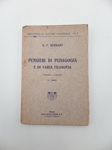 Herbart pensieri di - f.,