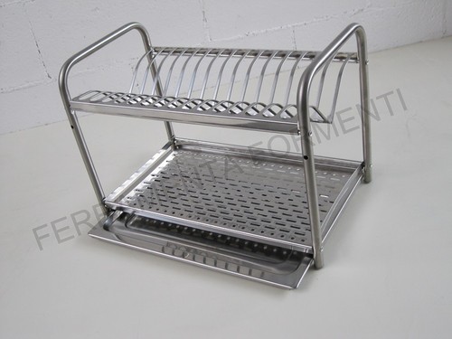 Scolapiatti acciaio inox 10 - scolapiatti,