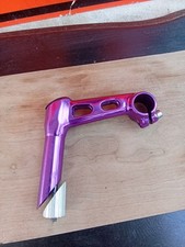 Stelo mountain bike nuovo ma vecchio anni 90 viola neo 110mm..25,4 piuma e morsetto