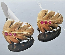 ORECCHINI FOGLIA CLIP OMEGA