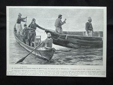 Chtcherbina, console russo di Mitrovitza, in caicco sul Bosforo Stampa del 1903