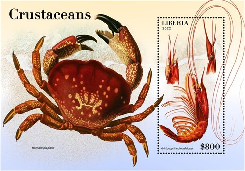 Francobolli crostacei granchio - francobolli,