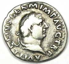 Vitellio AR Denario Antica