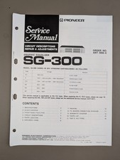 Pioneer SG-300 Equalizzatore