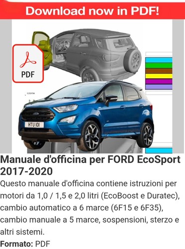 Manuale officina per ford - manuale,