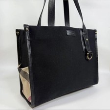 Borsa tote in tela a quadri