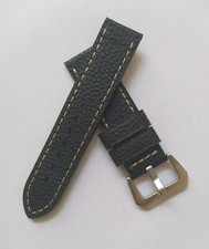 CINTURINO 20 MM OROLOGIO X TISSOT BREIL SEIKO SECTOR ORIS NERO VERA PELLE UOMO 