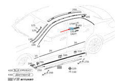 NUOVO MERCEDES-BENZ E W212 TAXI TARGA TETTO PIASTRA DI SUPPORTO LHD A2128201011 ORIGINALE