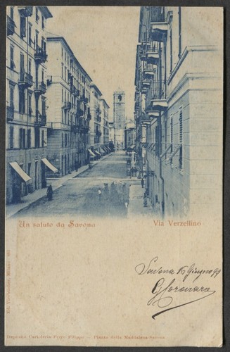 Cartolina savona veduta - savona,