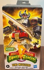 Modellino Mighty Morphin Power Rangers Dino Megazord nero e oro Hasbro nuovo C4