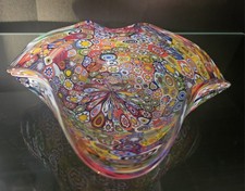 Ciotola In Vetro Di Murano Vintage Millefiori,Venezia, Made in Italy. 