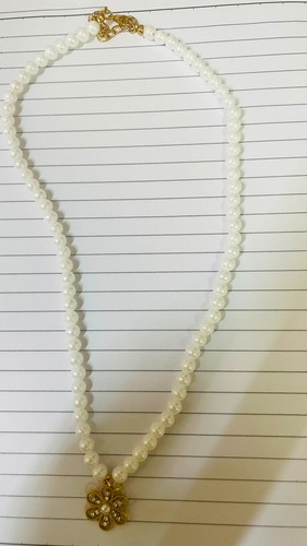 Collana perle finte perline
