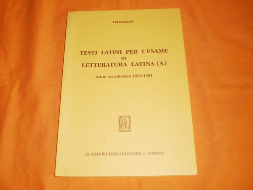 Italo lana testi latini - ---,