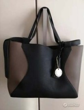 Borsa donna Les Copains Originale Pelle nera e marrone