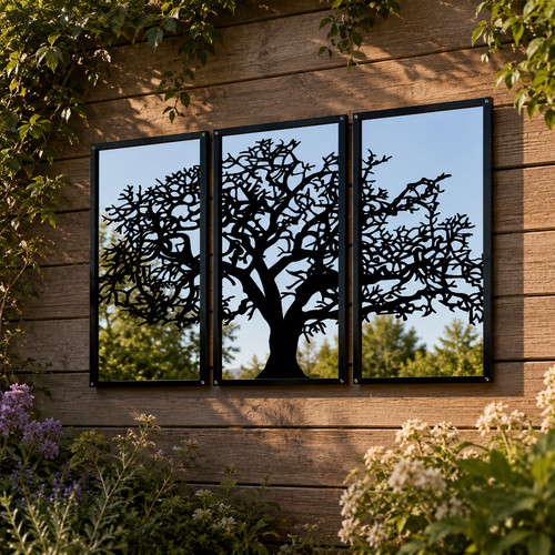 Specchio giardino albero - giardino,