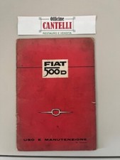 uso e manutenzione Fiat 500 D