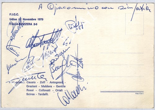 Cartolina ufficiale figc - cartolina,