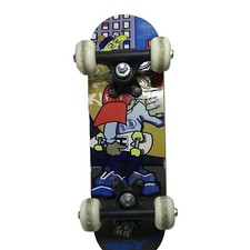 Hud New York 17 pollici Street Rolllers skateboard con grafica vintage funzionante