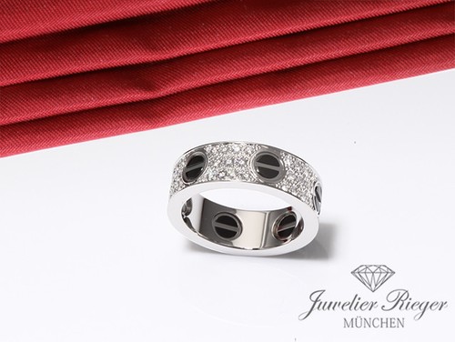 Anello cartier love - cartier, bianco