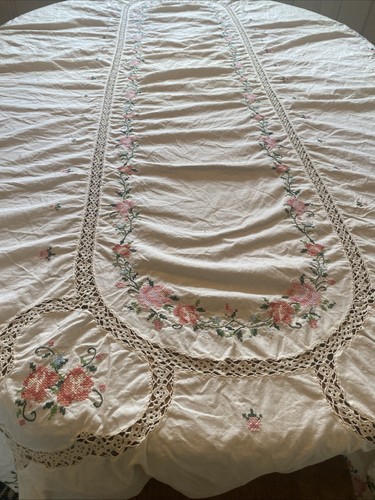 Tovaglia vintage punto croce