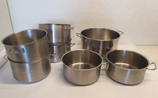 SET 6 PENTOLE IN ACCIAIO INOX