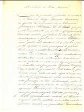 1869 SANT'ERACLIO (PG) Contratto colonato per Giuseppe VENTURI *Manoscritto