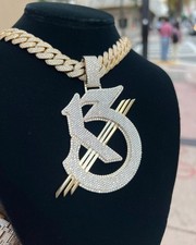 Ciondolo uomo moissanite