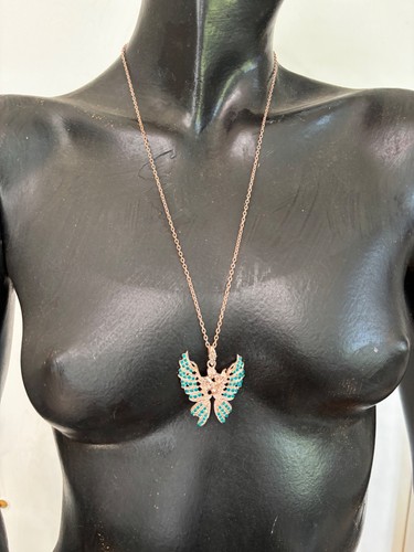 Collana lunga tono oro - , rosa