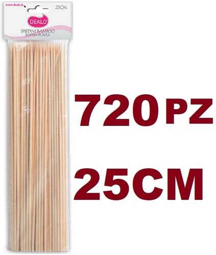 720 spiedini legno bamboo - 720,