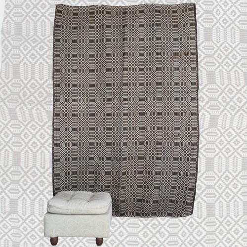 Tappeto neutro vintage fatto - , a